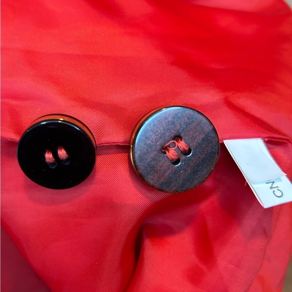 New York & Company Red Quarter Sleeve Coat - Size 6 - Picture 3 of 7